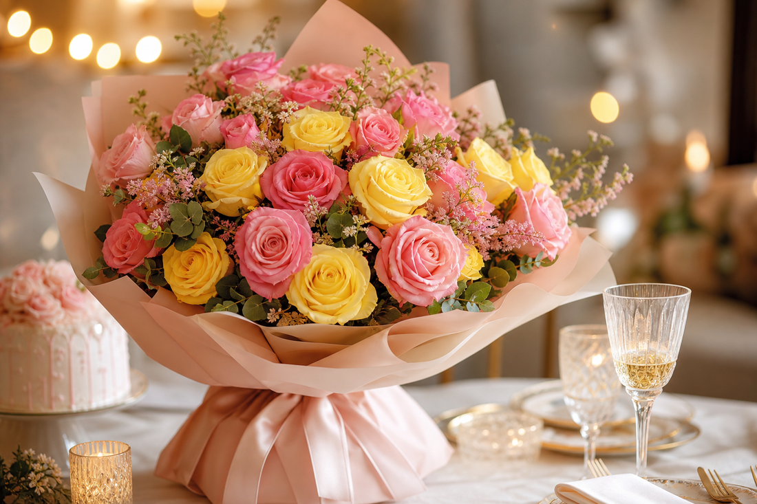 Heart shaped rose arrangement ideas — Delhi NCR