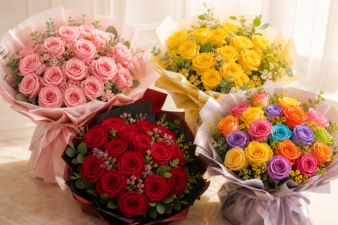 Best rose colours for a birthday gift in Delhi