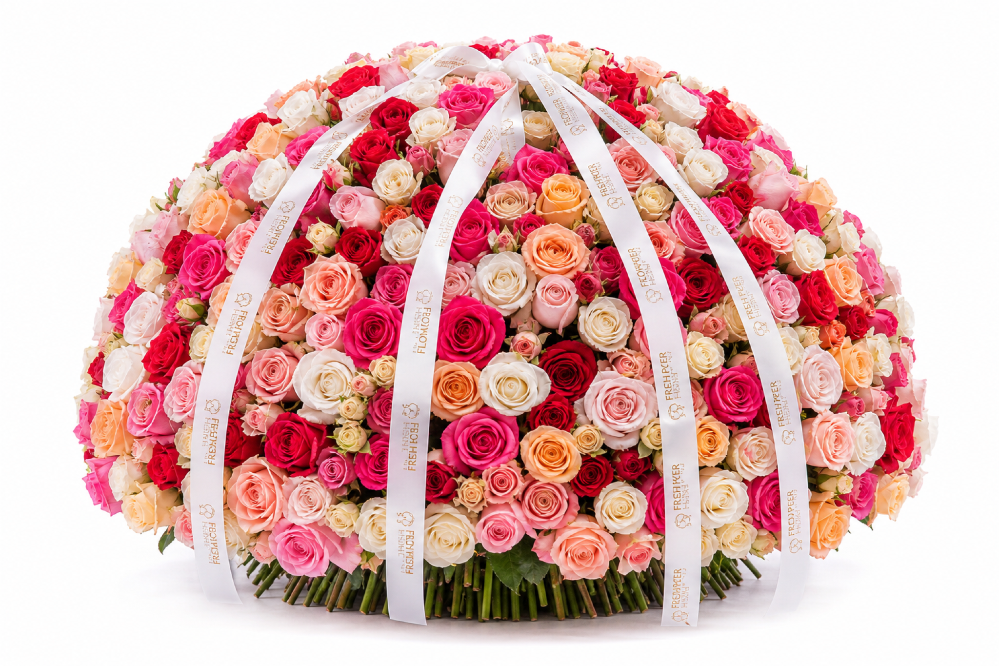 Build Your Own Rose Bouquet — front view — Fresh Flower Point