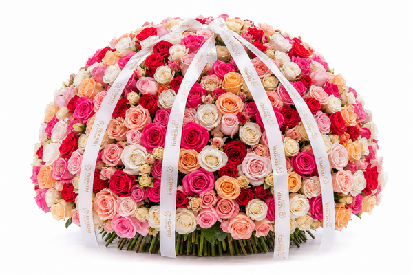 Build Your Own Rose Bouquet — front view — Fresh Flower Point
