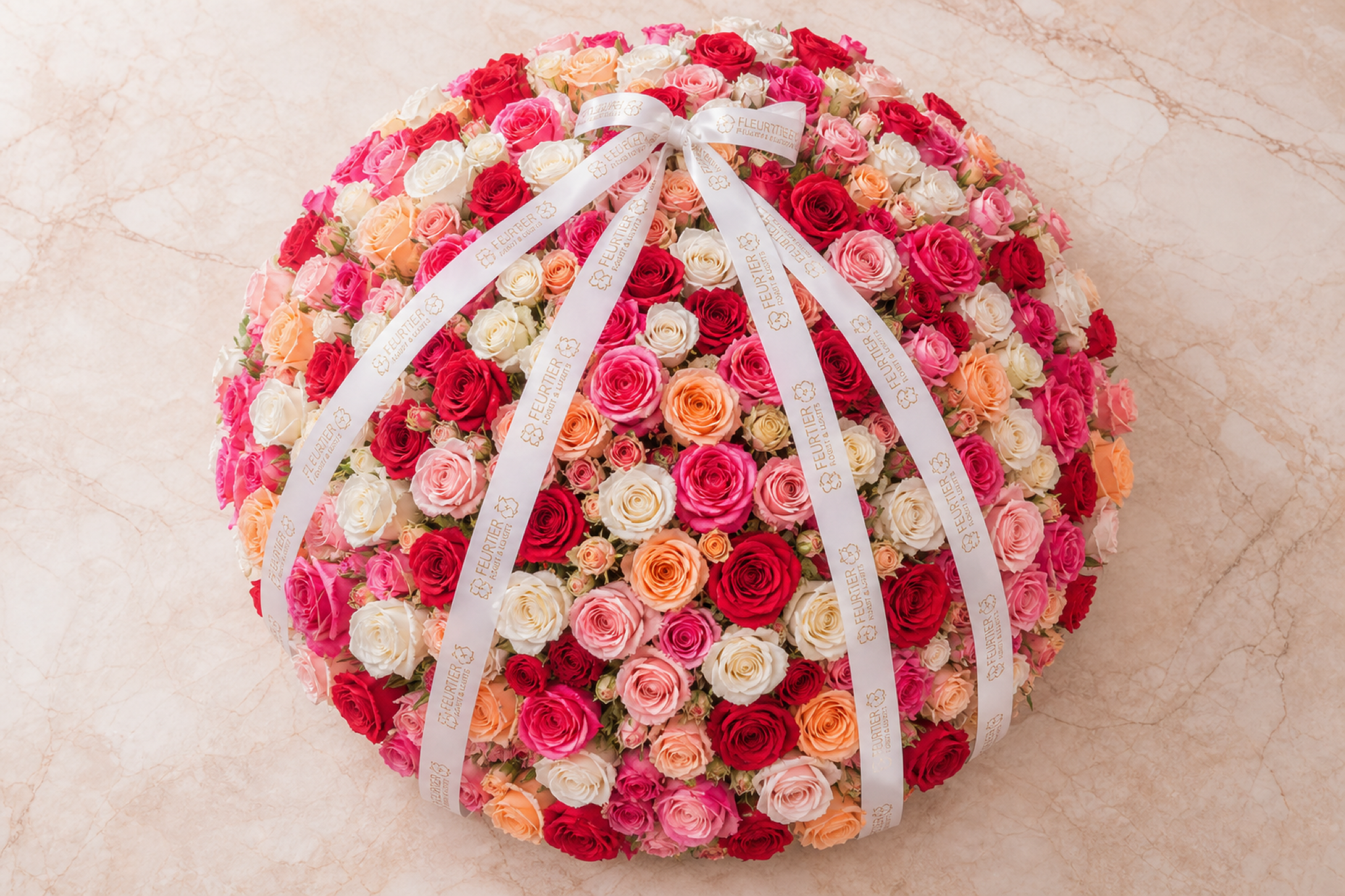 Build Your Own Rose Bouquet — side angle view — Fresh Flower Point