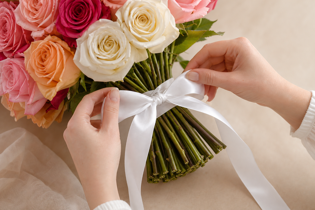 Build Your Own Rose Bouquet — petal detail — Fresh Flower Point