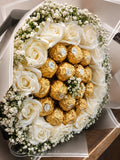 Ferrero Rocher Bouquet — front view — Fresh Flower Point