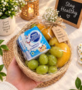 Navratri Fruit & Milkmaid Gift Hamper — front view — Fresh Flower Point