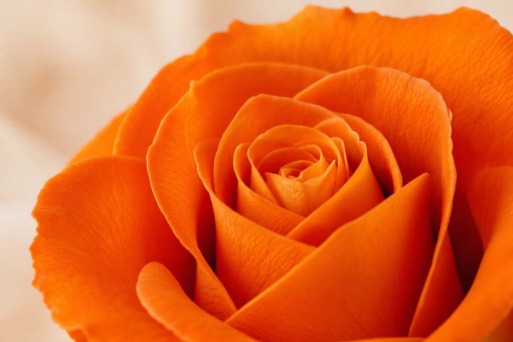Orange Rose Bouquet — petal detail — Fresh Flower Point