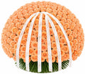 Peach Rose Bouquet — front view — Fresh Flower Point