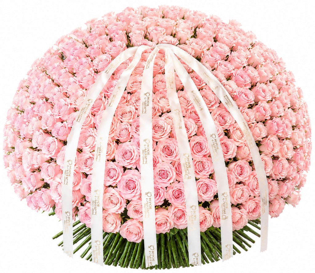 Pink Rose Bouquet — front view — Fresh Flower Point