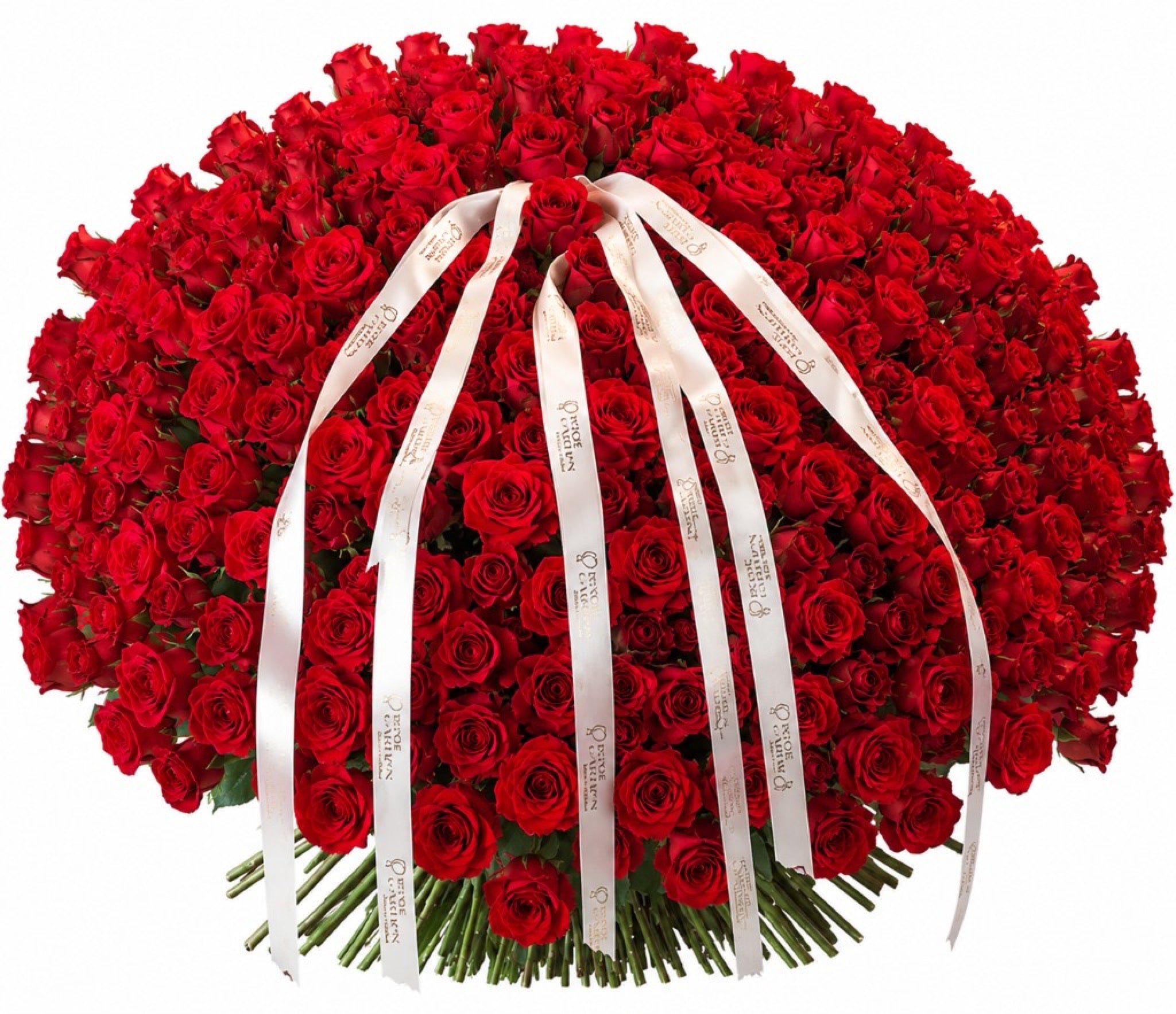 Red Rose Bouquet — front view — Fresh Flower Point